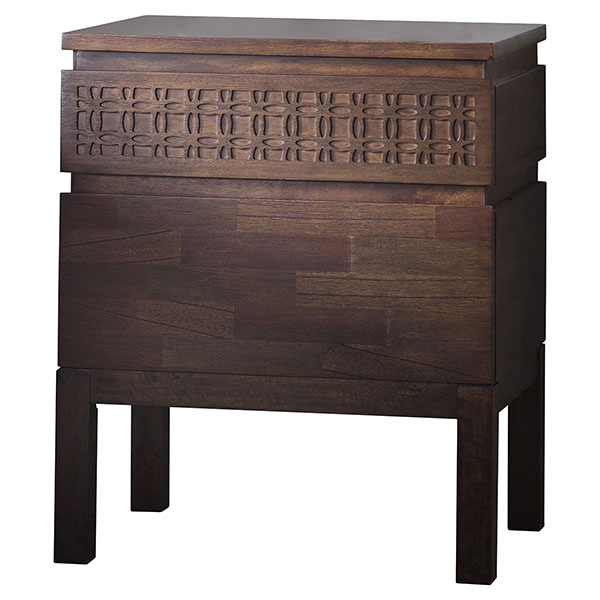 Gallery Direct Boho Retreat Contemporary 2 Drawer Bedside Chest