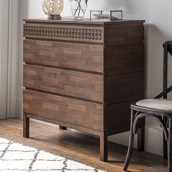 Gallery Direct Boho Retreat Contemporary 4 Drawer Chest of Drawers