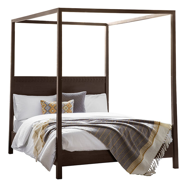 Gallery Direct Boho Retreat Contemporary 5Ft King Size 4 Poster Bed