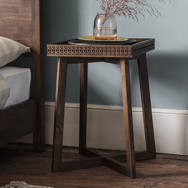 Gallery Direct Boho Retreat Contemporary Lamp Table / Bedside Table