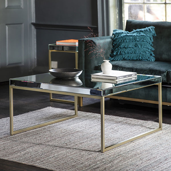 Gallery Direct Pippard Champagne Contemporary Coffee Table & Side Table