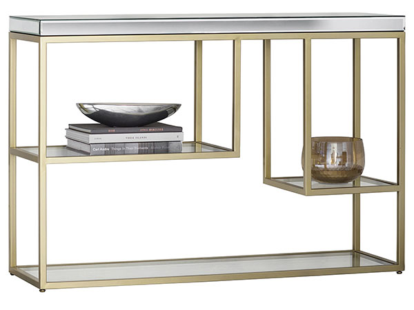 Gallery Direct Pippard Champagne Contemporary Console Table