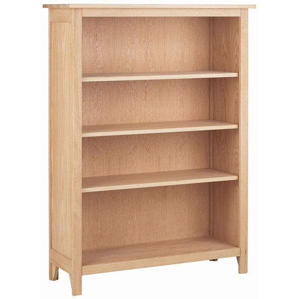 Corndell Nimbus Oak 3 Shelf Bookcase