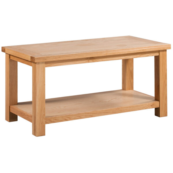 Devonshire Living Dorset Natural Oak Large Coffee Table with Shelf