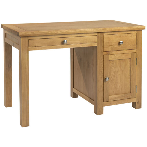Devonshire Living Dorset Natural Oak Single Pedestal Desk