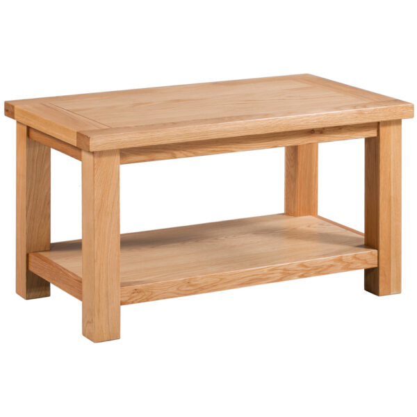 Devonshire Living Dorset Natural Oak Small Coffee Table with Shelf