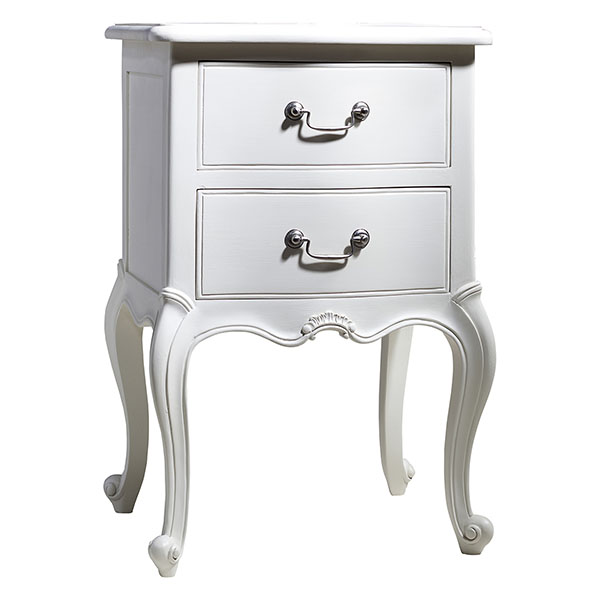 Gallery Direct Chic Vanilla White Bedside Table