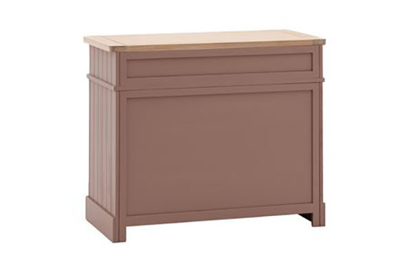 Harvest Direct Harrow Contemporary Clay Painted / Oak 2 Door Sideboard - Image showing the back of the sideboard