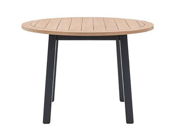 Harvest Direct Harrow Contemporary Meteor Painted / Oak Round Dining Table