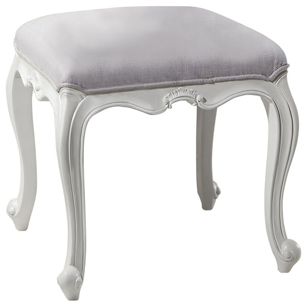 Harvest Direct Chateau vanilla White Dressing Table Stool