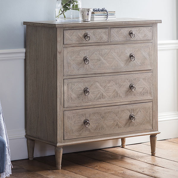 Harvest Direct St Vincent 5 Drawer Chest of Drawers