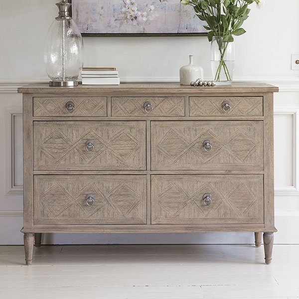 Harvest Direct St Vincent 7 Drawer Chest of Drawers