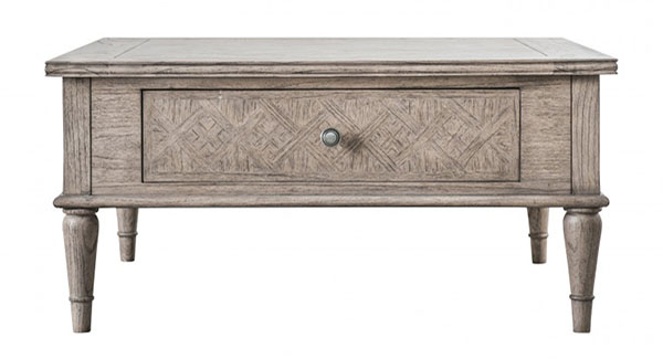 Harvest Direct St Vincent Push Drawer Coffee Table