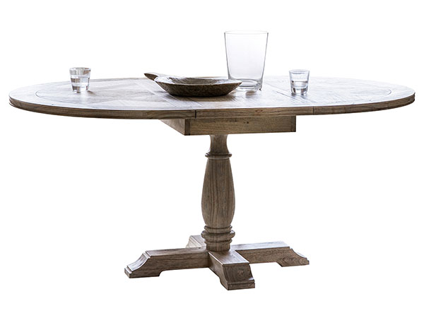 Harvest Direct St Vincent Round Extending Dining Table