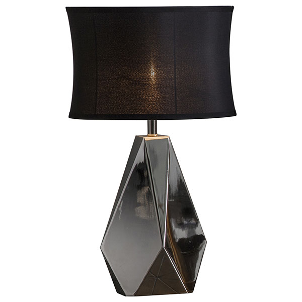 Harvest Direct Inkerman Table Lamp with Black Shade