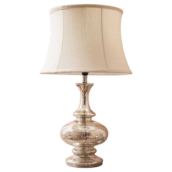Harvest Direct Miranese Table Lamp with Cream Drum Shade