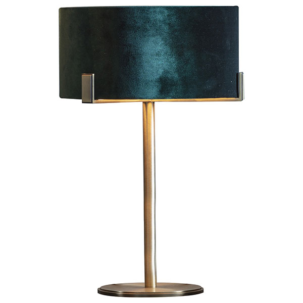 Harvest Direct Nicholson Table Lamp with Green Shade