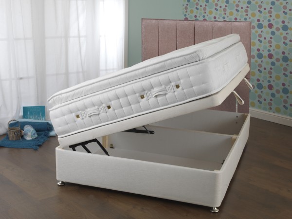 Sweet Dreams Eden Collection Arena 3000 Side Opening ottoman Divan Bed open