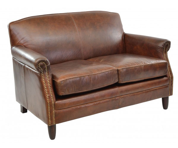 Vintage Brown Leather Gordon Sofa