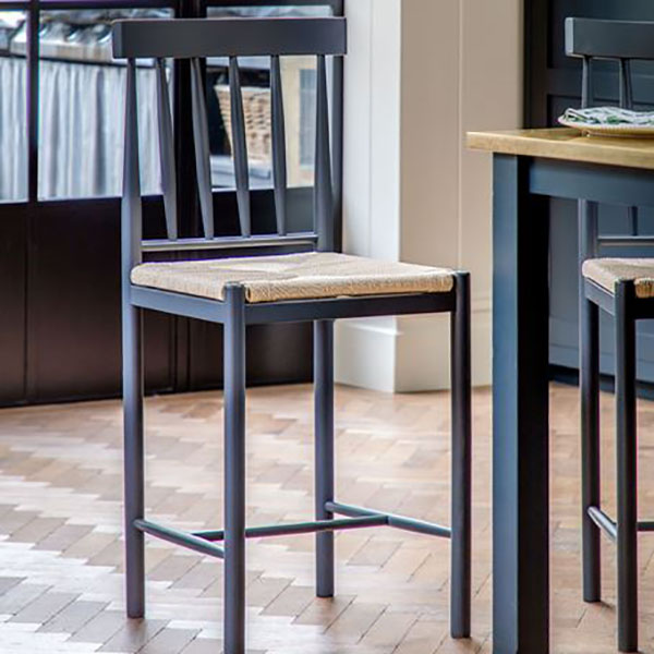 Gallery Direct Eton Contemporary Meteor Painted / Oak Bar Stool