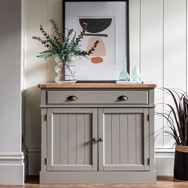 Gallery Direct Eton Contemporary Prairie Painted / Oak 2 Door Sideboard
