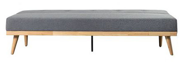 Gallery Direct Hanson Grey Sofabed - Shown here open as a sofabed