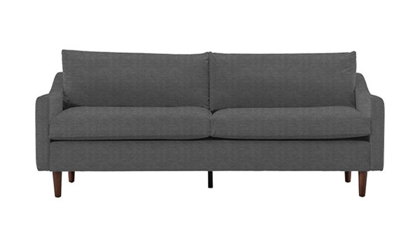 Gallery Direct Model 2 3 seater sofa shown here in Modena Smoke fabric