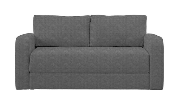 Gallery Direct Model 5 2 seater sofa bedshown here in Modena Smoke fabric
