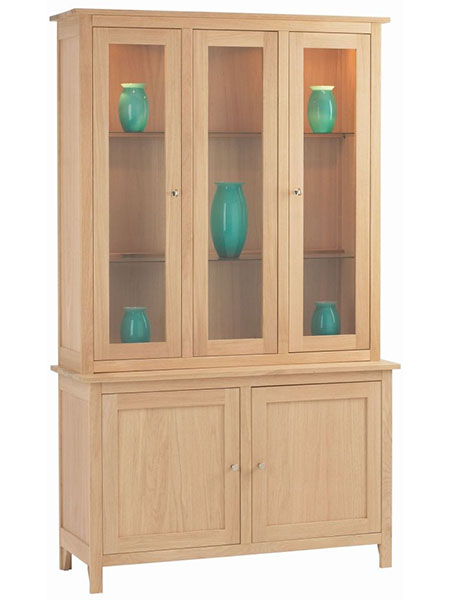 Corndell Nimbus Oak Tall Display Cabinet
