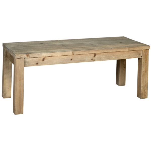 Devonshire Living Chiltern Reclaimed Pine Small Dining Bench