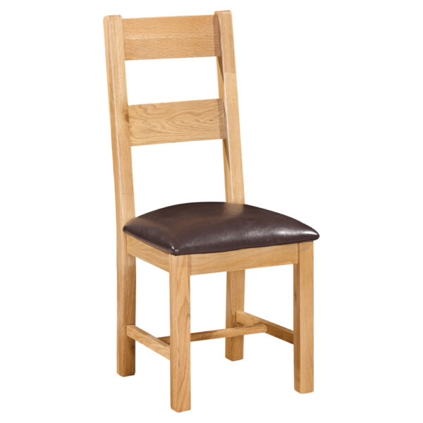 Devonshire Living Dorset Natural Oak Ladder Back Dining Chair