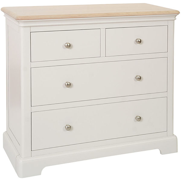 Devonshire Living Lydford Oak Painted 2+2 Chest of Drawers