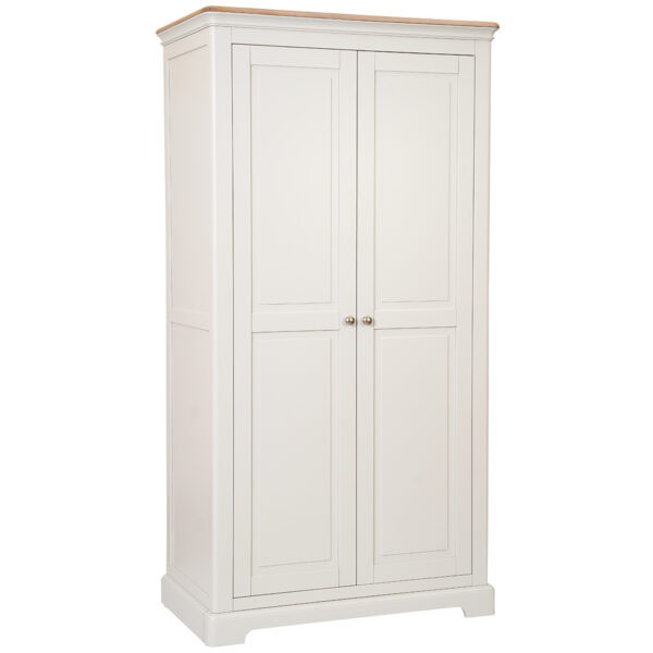 Devonshire Living Lydford Oak Painted All Hanging Double Wardrobe