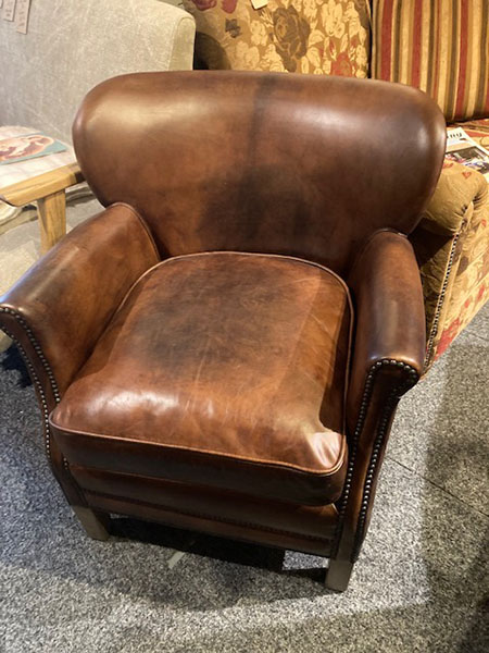 Brazilian Brown Leather Cosy Chair