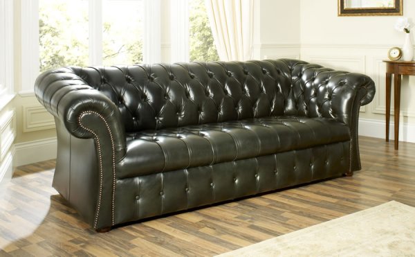 The Sofa Collection Gladstone Vintage Leather Chesterfield Sofa by Forest Sofa