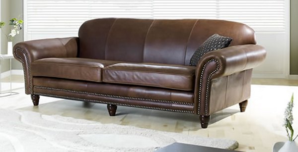 The Sofa Collection Royal Vintage Leather Sofa by Forest Sofa