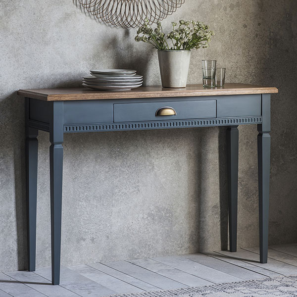 Gallery Direct Bronte Storm 1 Drawer Console Table