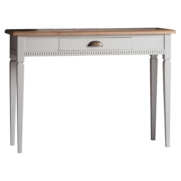 Gallery Direct Bronte Taupe 1 Drawer Console Table