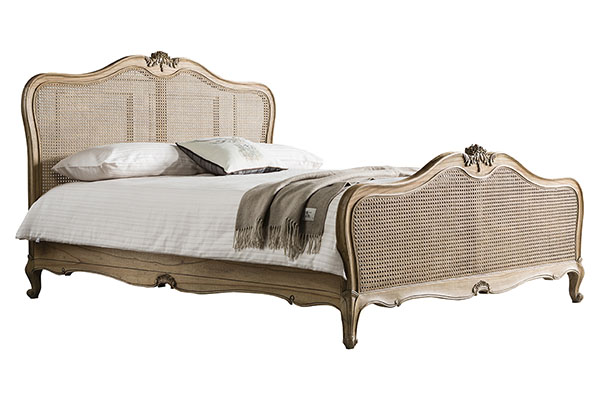 Gallery Direct Chic Weathered 5Ft King Size Cane Bed