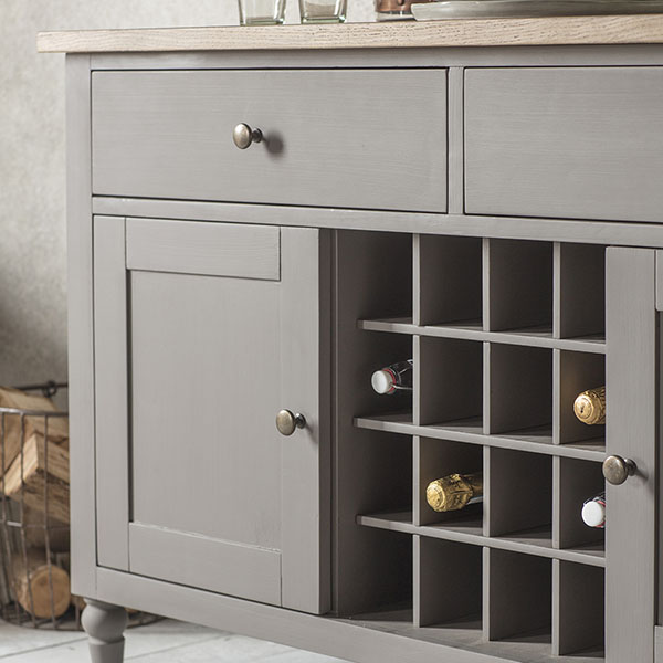 Gallery Direct Cookham Grey Large Sideboard