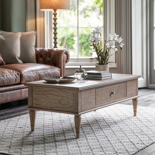Gallery Direct Mustique Push Drawer Coffee Table