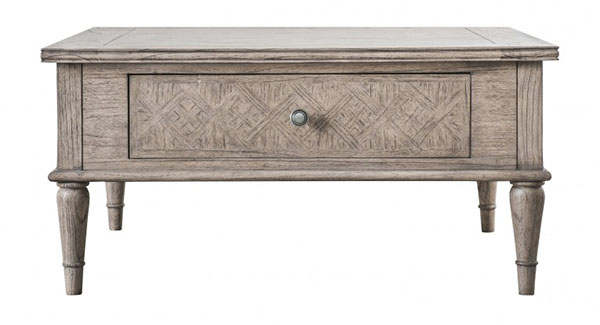 Gallery Direct Mustique Square 2 Drawer Coffee Table