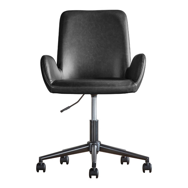 Gallery Direct Faraday Charcoal Swivel Chair