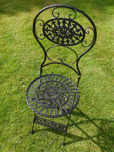 Black Metal Garden Chair