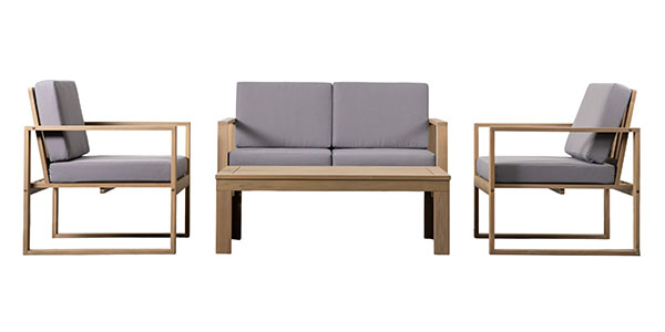 Gallery Direct Bourlac Natural Outdoor Lounge Set