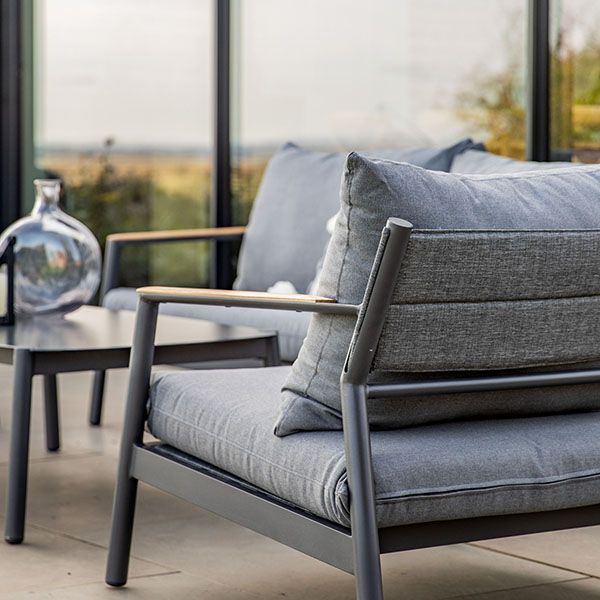 Gallery Direct Cannes Grey Outdoor Lounge Set