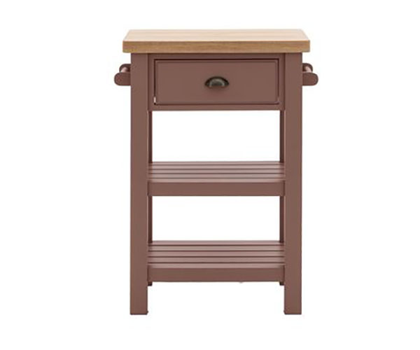 Harvest Direct Harrow Contemporary Clay Painted / Oak Butchers Block