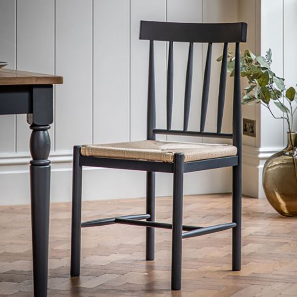 Harvest Direct Harrow Contemporary Meteor Painted / Oak Dining Chair