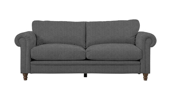 Harvest Direct Cindy 1 3 seater sofa shown here in Modena Smoke fabric