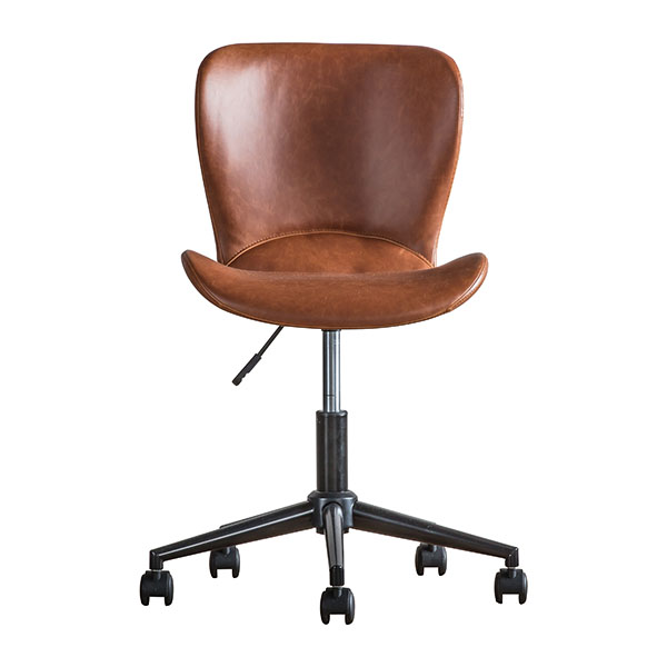 Harvest Direct Dimmock Brown Swivel Chair